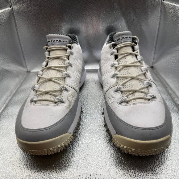 Size 11 Nike Air Jordan Retro 9 White Wolf Gray Mens Golf Sneakers‎ 833798-103 main image 7